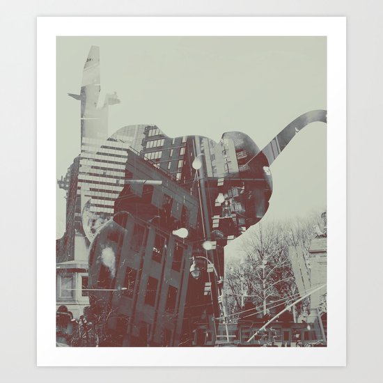 urban trunk Art Print
