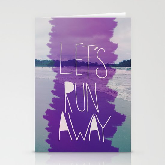 Let's Run Away: Manuel Antonio, Costa Rica Stationery Cards