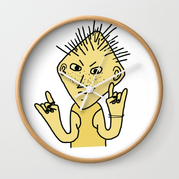 Rock and Roll Dude Wall Clock