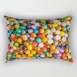 Rainbow Beads Rectangular Pillow