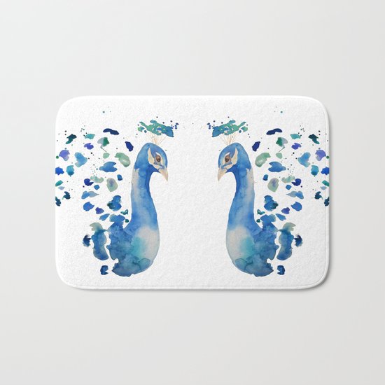 Peacock Bath Mat