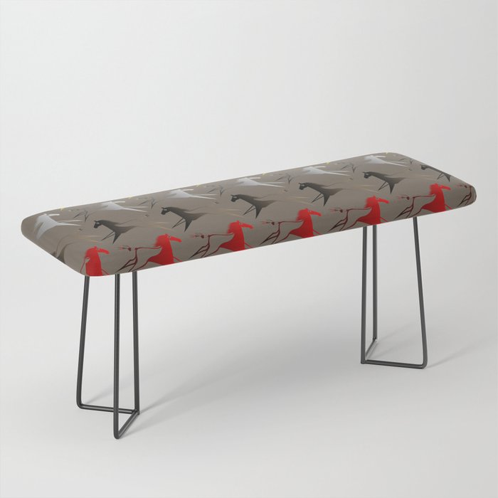 Native American War Horse Bench By Melvinwareagle Society6