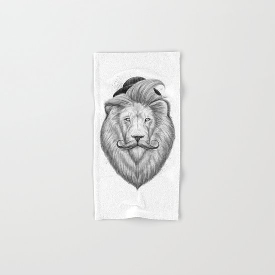 bearded lion Hand & Bath Towel