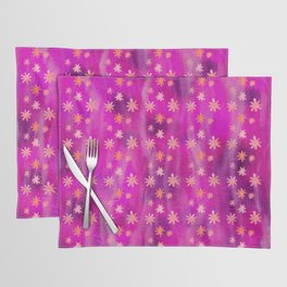 Floral Abstract Watercolor | Vintage (90s Hot Pink) Placemat