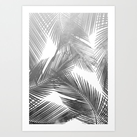 Palms BW Art Print