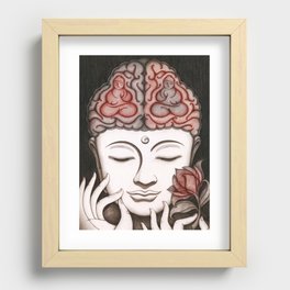 How meditation changes your brain... and makes you wiser? Recessed Framed Print