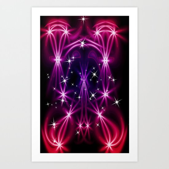 Abstract stars Art Print