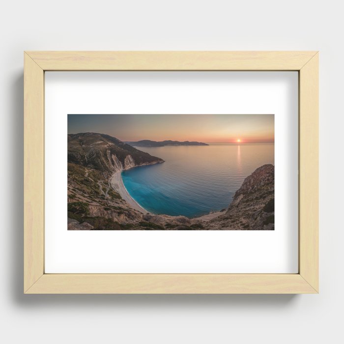 Myrtos Beach - Kefalonia,Greece Recessed Framed Print