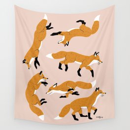 Fox time Wall Tapestry