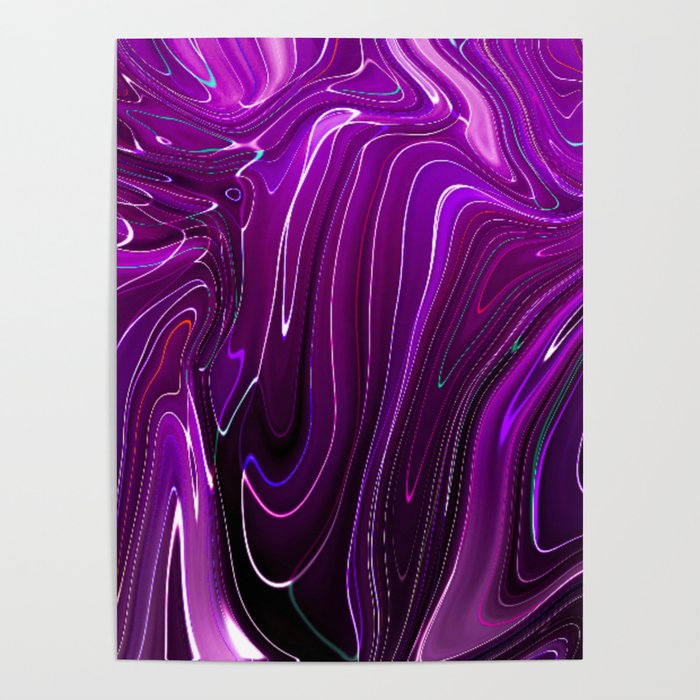 Purple Swirls Poster