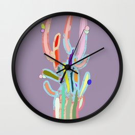 cactus colorful 5 Wall Clock