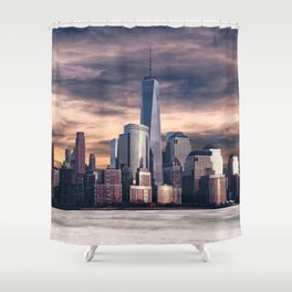 Dramatic City Skyline - NYC Shower Curtain