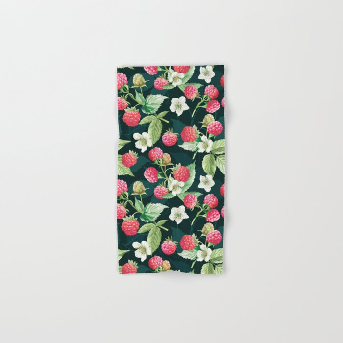 Sweet And Tasty Raspberries Hand & Bath Towel