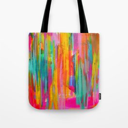 Neon Double Abstract Tote Bag