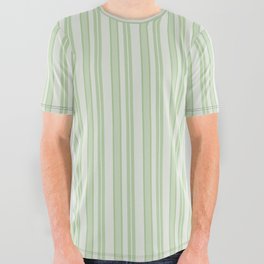 Green Ticking All Over Graphic Tee