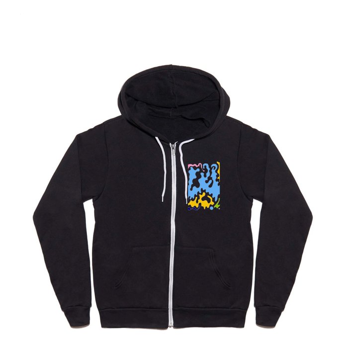 Abstraction in the style of Matisse 51 Full Zip Hoodie