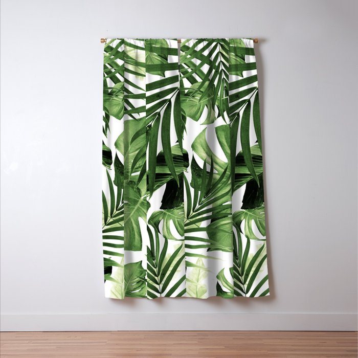 Tropical Jungle Leaves Pattern 12 Decor Art Society6 Blackout Curtain By Anita S Bella Tropical Jungle Leaves Pattern 12, Banana Leaf Curtains Uk
