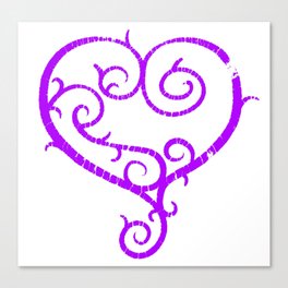 GO. LIVE. NOW. heart logo Canvas Print