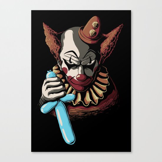 Clowns are Evil Canvas Print
