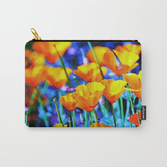 The Poppy Field. © J. Montague. Carry-All Pouch