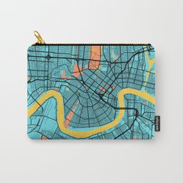 New Orleans - Louisiana Gloria City Map Carry-All Pouch