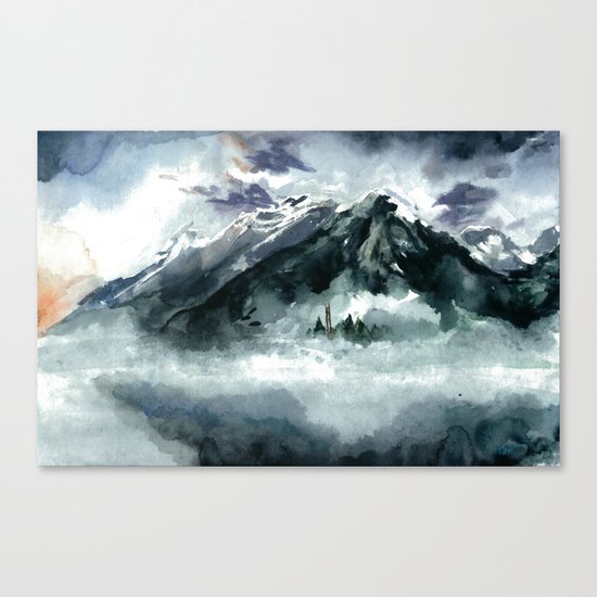 Foggy Canvas Print