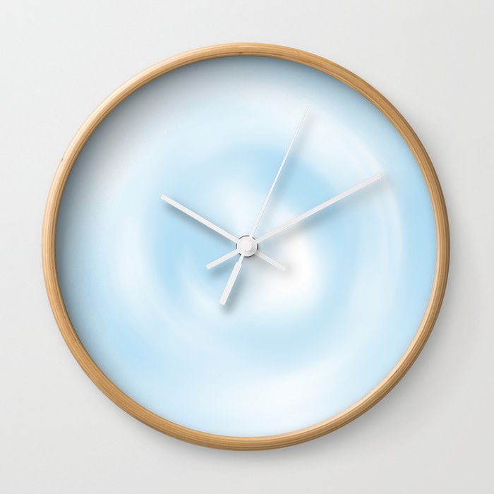 Soft Blue Wall Clock