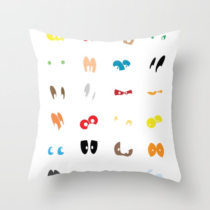 Different Eyes Throw Pillow