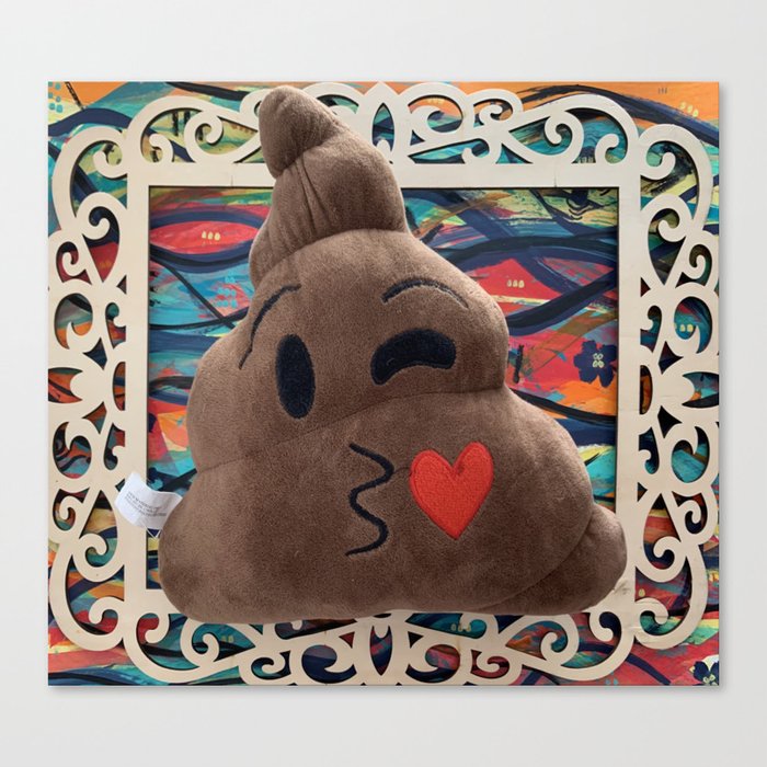 A Wink and a Kiss Canvas Print