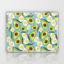 Cute Egg and Avocado Print Laptop Skin