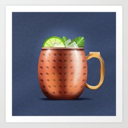 The Drink Series - Moscow Mule Art Print