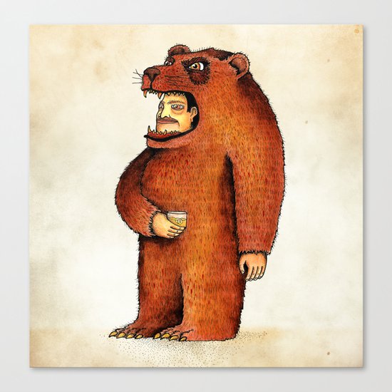 Oso pico tibio Canvas Print