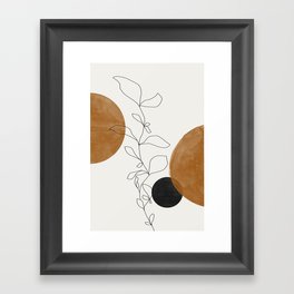 Abstract Plant Framed Art Print