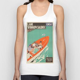 Vintage poster - Lake Winnipesaukee Unisex Tank Top