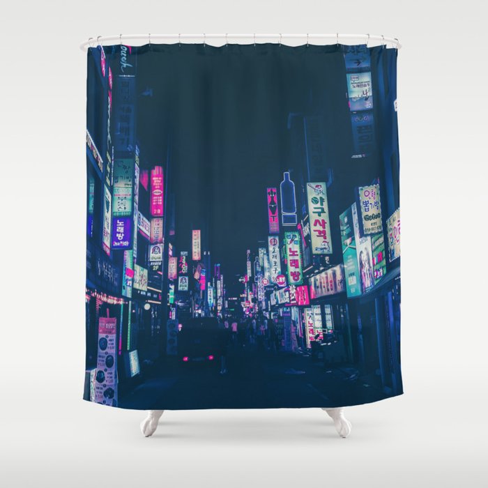 Seoul Nights Shower Curtain