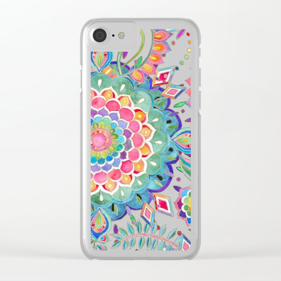 Color Celebration Mandala Clear iPhone Case