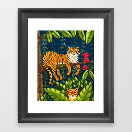 The Jungle Tiger Framed Art Print