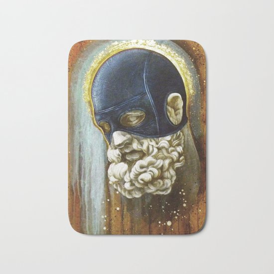 "Masked Hercules" Bath Mat