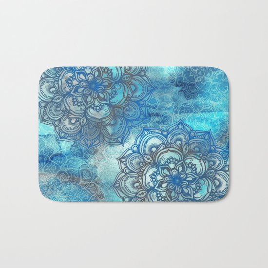 Lost in Blue - a daydream made visible Bath Mat