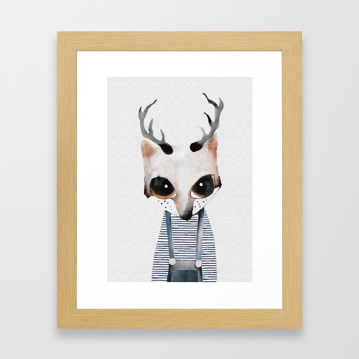 Little deer Framed Art Print