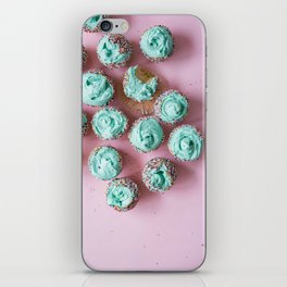Blue Frosting Cupcakes iPhone Skin