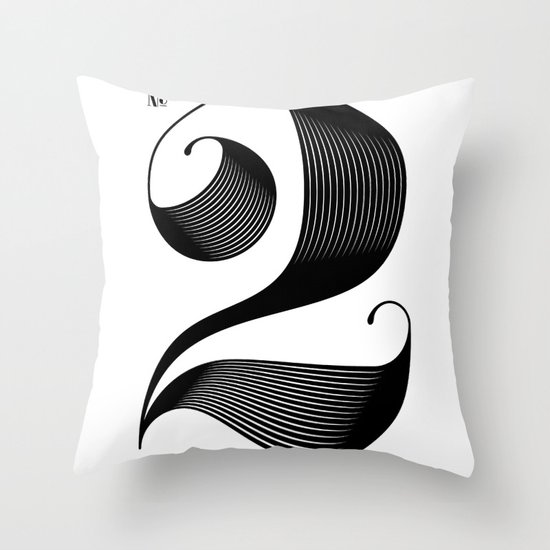 No. 2 Throw Pillow