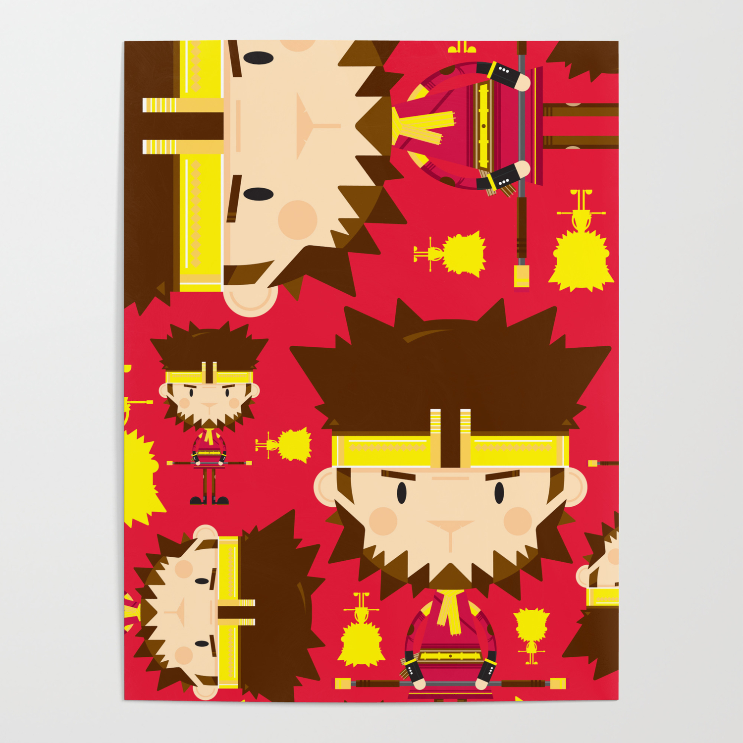Cute Sun Wukong The Monkey King Pattern Poster By Markmurphycreative Society6 Cute Sun Wukong The Monkey King Pattern Poster By Markmurphycreative Society6