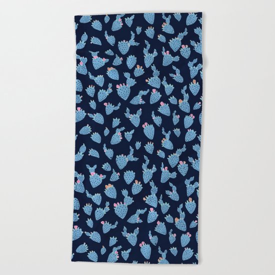 Flowering Cacti Beach Towel