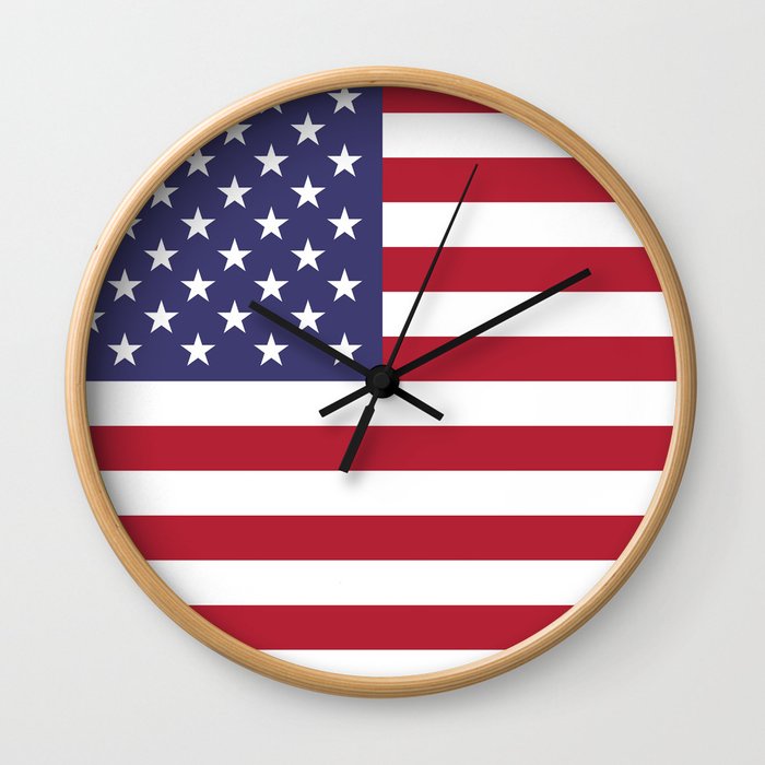American Flag Scale G-spec 10:19 Wall Clock