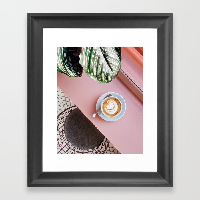 Cafe + Plants IV Framed Art Print