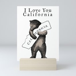 i love you california Mini Art Print