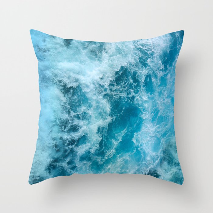 Ocean Waves Throw Pillow