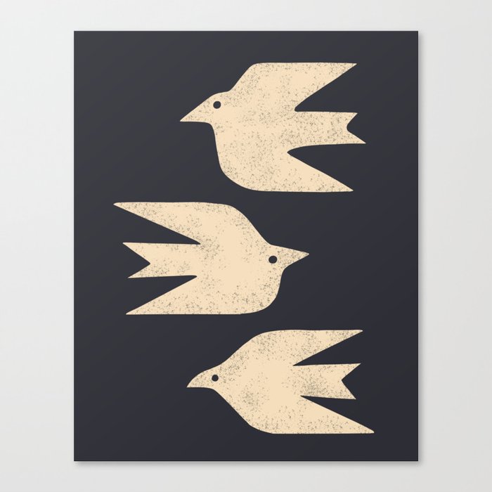 Doves In Flight Canvas Print