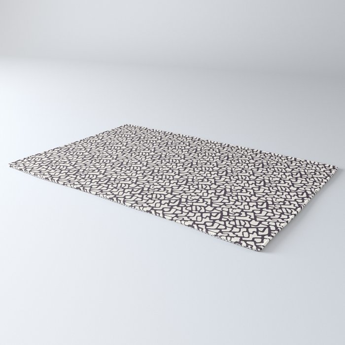 Seamless Vector Pattern Hand Drawn Organic Mesh Texture Rug By Limolida Society6